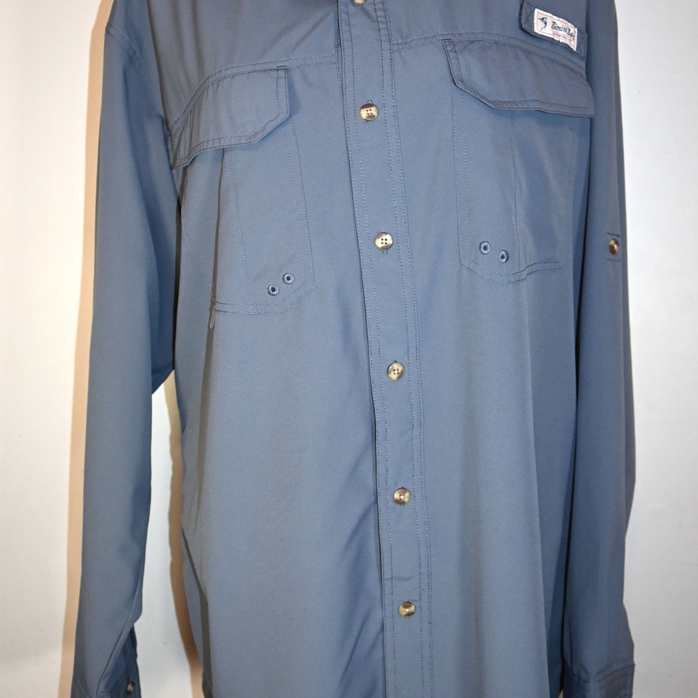 BIMINI BAY OUTFITTERS LTD men's XL fishing/outdoors Gray shirt
